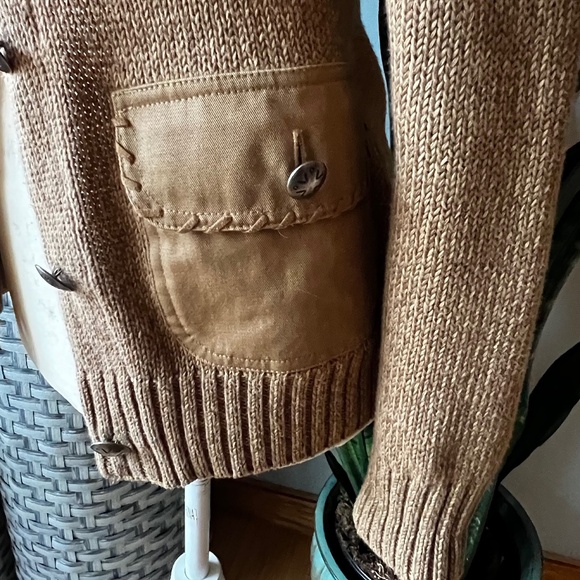 Southwestern Style Cardigan Sweater w/ Silver Buttons - Picture 6 of 9